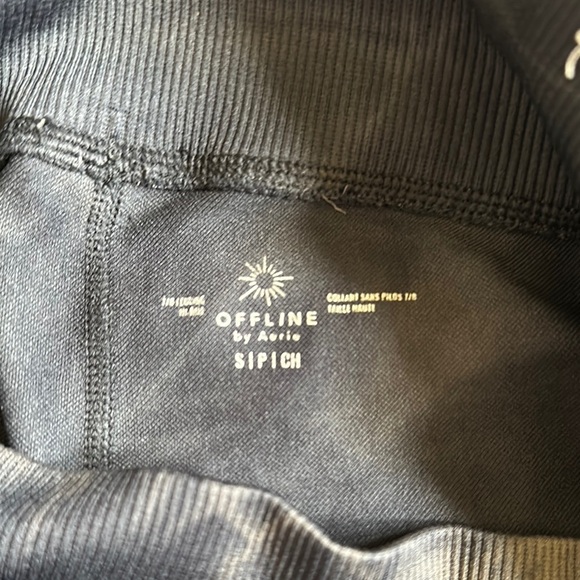 Aerie Kids Charcoal Tie-Dye Leggings - Picture 2 of 7